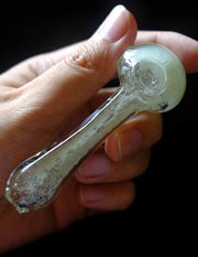 4" Glass Spoon hand Pipe - SmokingCats - Discreet Ship from Texas !