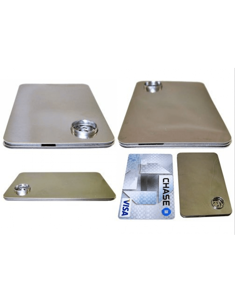 Stealth Credit Card Shaped Metal Tobacco Pipe - SmokingCats - Discreet Ship from Texas !