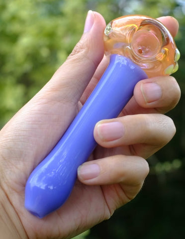 5.5" Glass Spoon Hand Pipe - SmokingCats - Discreet Ship from Texas !