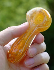 4" Glass Spoon Hand Pipe - SmokingCats - Discreet Ship from Texas !