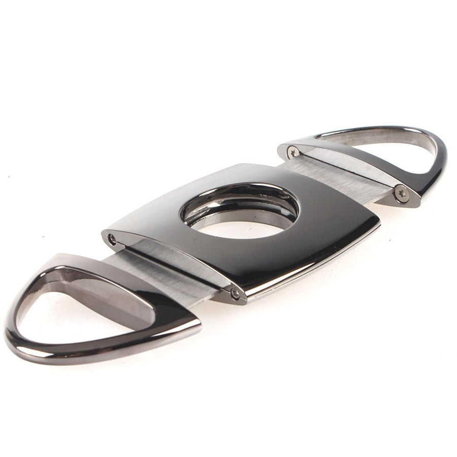 ShowJade Guillotine Cigar Cutter Stainless Double Blade Steel Cutter - SmokingCats - Discreet Ship from Texas !