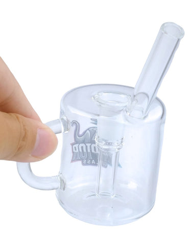 Raptor Glass Mug Bubbler – Crystal-Clear Comfort Hits