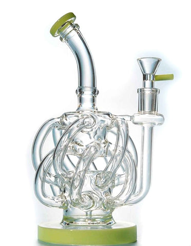 9" Tornado Cyclone Glass Water Recycler Rigs - SmokingCats - Discreet Ship from Texas !