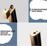 Honest Stylish Design Wheel Refilalble Butane Cigarette Lighter - SmokingCats - Discreet Ship from Texas !