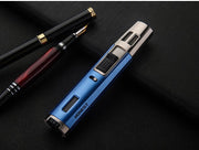 Honest Cigar Tobacco Lighter Jet Torch Dual Blue Flame, Refillable Butane - SmokingCats - Discreet Ship from Texas !