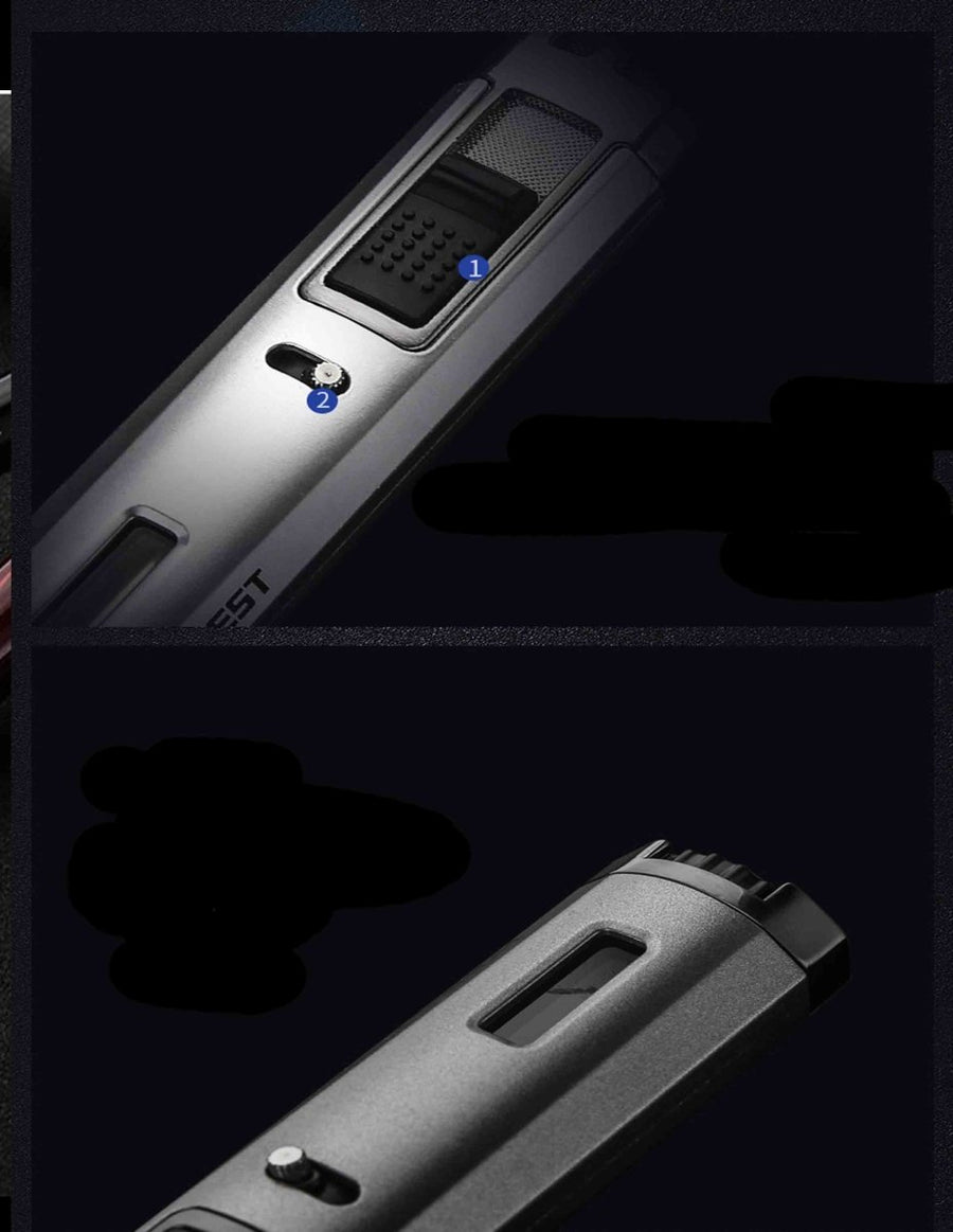 Honest Cigar Tobacco Lighter Jet Torch Dual Blue Flame, Refillable Butane - SmokingCats - Discreet Ship from Texas !