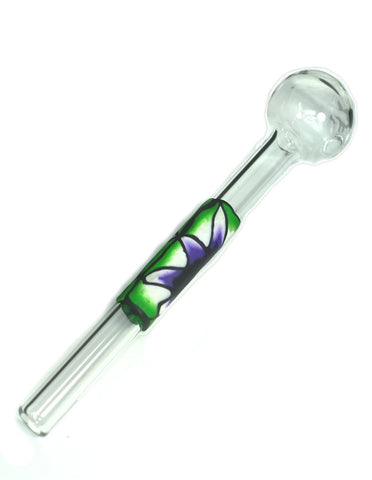 6" Ceramic Skull heavy pyrex glass Oil burner pipe - SmokingCats - Discreet Ship from Texas !