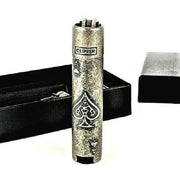 Clipper Ace Metal Cigarette Lighter Soft Flame Refillable Butane Gas In Bronze - SmokingCats - Discreet Ship from Texas !