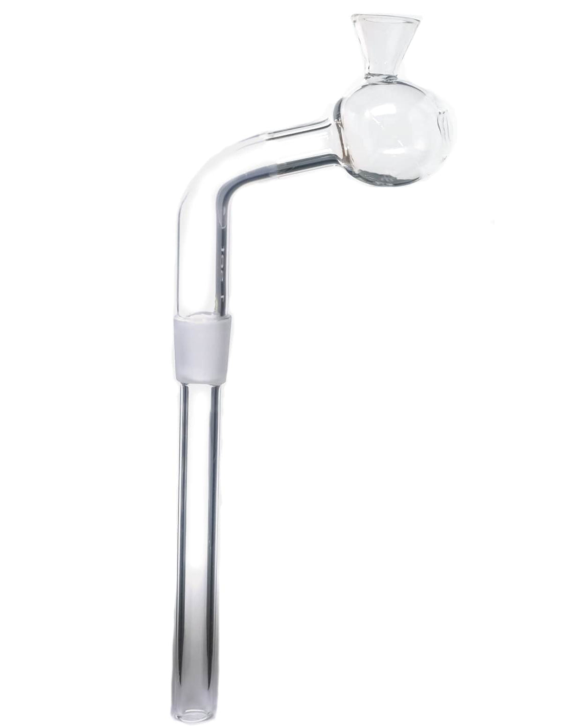 Glass-on-Glass Oil Burner Pipe Downstem with Funnel top