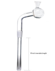 Glass-on-Glass Oil Burner Pipe Downstem with Funnel top