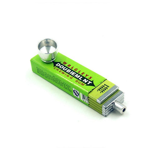 Chewing Gum Double Mint Arrrow Metal Tobacco Pipe - SmokingCats - Discreet Ship from Texas !
