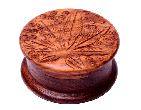 Leaf Wood Rosewood Herb Tobacco Spice Grinder - SmokingCats - Discreet Ship from Texas !