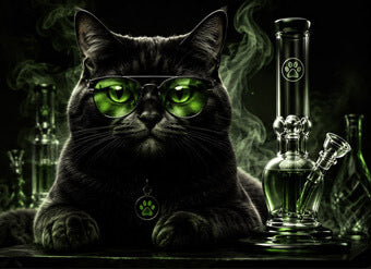 Smoking Cats glass collection