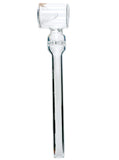 5" Elegant Glass dropping cone flat base oil burner pipe