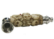 Metal resin straight type abstract art tobacco pipes - SmokingCats - Discreet Ship from Texas !
