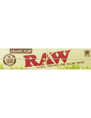 Raw King Size Slim Organic Hemp Rolling Papers 4 packs - SmokingCats - Discreet Ship from Texas !