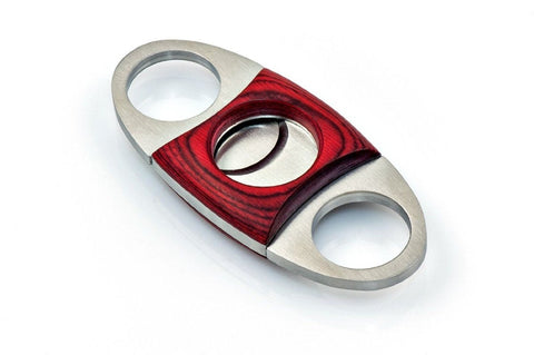 ShowJade Guillotine Cigar Cutter Rose Wood Stainless Double Blade Steel Cutter - SmokingCats - Discreet Ship from Texas !