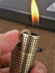 Clipper Metal Cigarette Lighter Soft Flame Refillable Butane Gas In Copper Bronze - SmokingCats - Discreet Ship from Texas !