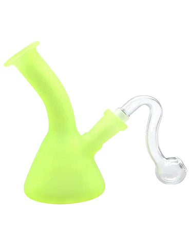 5" Glowing in dark oil burner water pipe