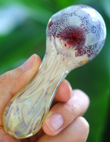 5" Pretty Glass hand Spoon pipe - SmokingCats - Discreet Ship from Texas !