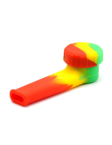 4" Silicone Pipe with lid - SmokingCats - Discreet Ship from Texas !