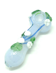 5.5" Glass Leaf Hand Spoon Pipe - SmokingCats - Discreet Ship from Texas !