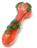 5.5" Glass Leaf Hand Spoon Pipe - SmokingCats - Discreet Ship from Texas !