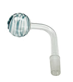 Striped Glass Oil Burner Pipe Attachment Adapters,