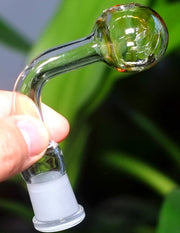 Striped Glass Oil Burner Pipe Attachment Adapters, - SmokingCats - Discreet Ship from Texas !