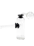 Glass on Glass Vial Oil Burner Bubbler Pipe