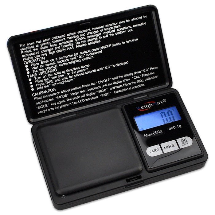 WeightMax 650g - 0.1g digital pocket scale - SmokingCats - Discreet Ship from Texas !