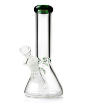 8" Clear Glass bong with ice pinch - SmokingCats - Discreet Ship from Texas !