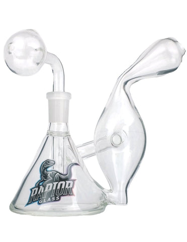 6 " Mini Glass Oil Bubbler Burner rig