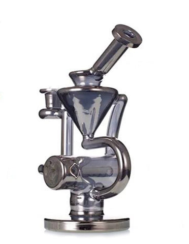 8" Gunmetal Recycler Glass Water Pipe - SmokingCats - Discreet Ship from Texas !