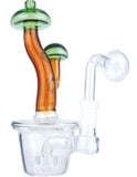 7" Mushroom Glass Water oil Pipe