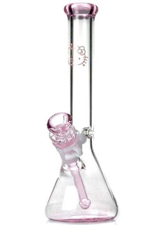 10" Ice Pinch Pink Hello Cat Glass Water Pipe - SmokingCats  - Discreet Ship from Texas !