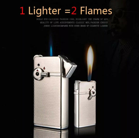 Jobon Butane Refillable Switchable Flame Refillable Butane Gas Lighter - SmokingCats - Discreet Ship from Texas !