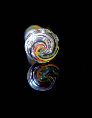 5" Pink Spiral Glass Hand Pipe