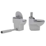 Toilet Bowl Metal Tobacco Hand Pipe - SmokingCats - Discreet Ship from Texas !