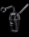 5" Ice cream Cup Glass Oil burner Bubbler pipe