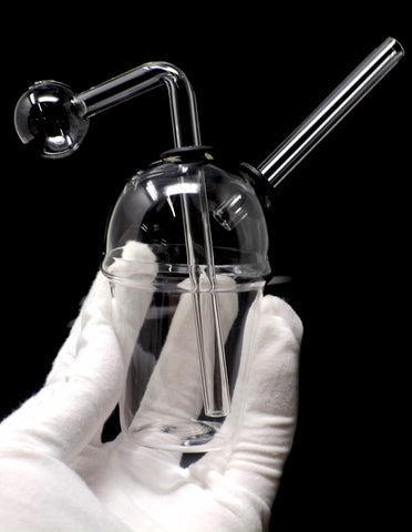 5" Ice cream Cup Glass Oil burner Bubbler pipe
