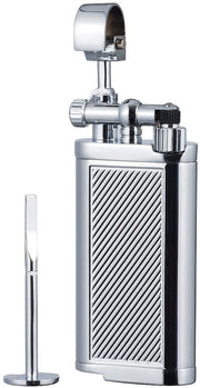 Spunk multifunctiona Antique Style Lift Arm Tobacco Pipe Cigarette Butane Lighter with Tamper & Pick - SmokingCats - Discreet Ship from Texas !