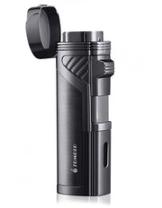 Torch Jet lighter with 4 Quadruple flames refillable. with gift box - SmokingCats - Discreet Ship from Texas !