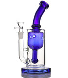 9" Blue Glass Water Pipe Bong