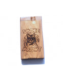 SMoke Cat finger wood dogout pipe with bat