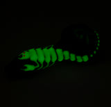 4" Glow in Dark Scorpion Glass Hand pipe