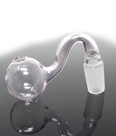 Pink Glass Oil Burner Pipe Attachment