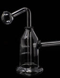 5" Small Cylinder Shaped Glass Oil Burner Bubbler Waterpipe