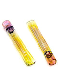 3" Gold Glass Fumed Chillum PIpe