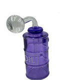 5.5" Glass Oil Barrel Bubbler water Pipe Kit